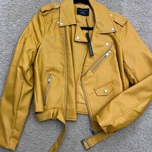 Faux leather jacket